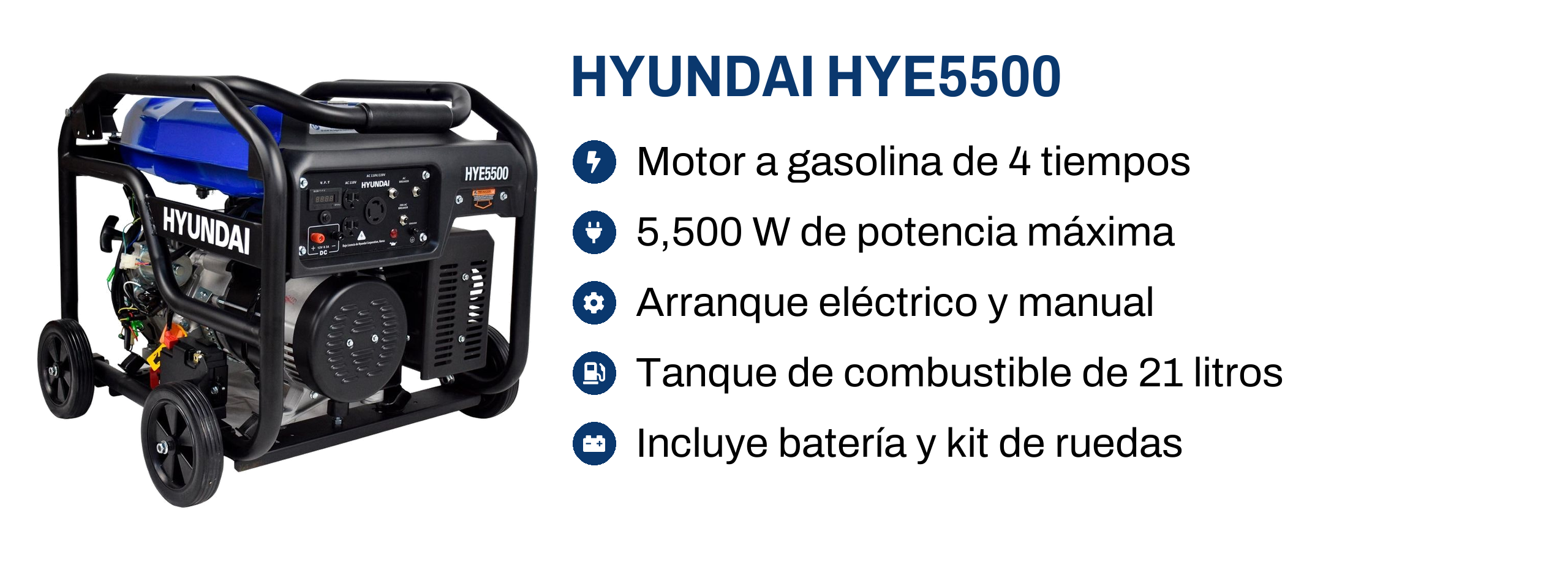 Generador Hyundai HYE5500