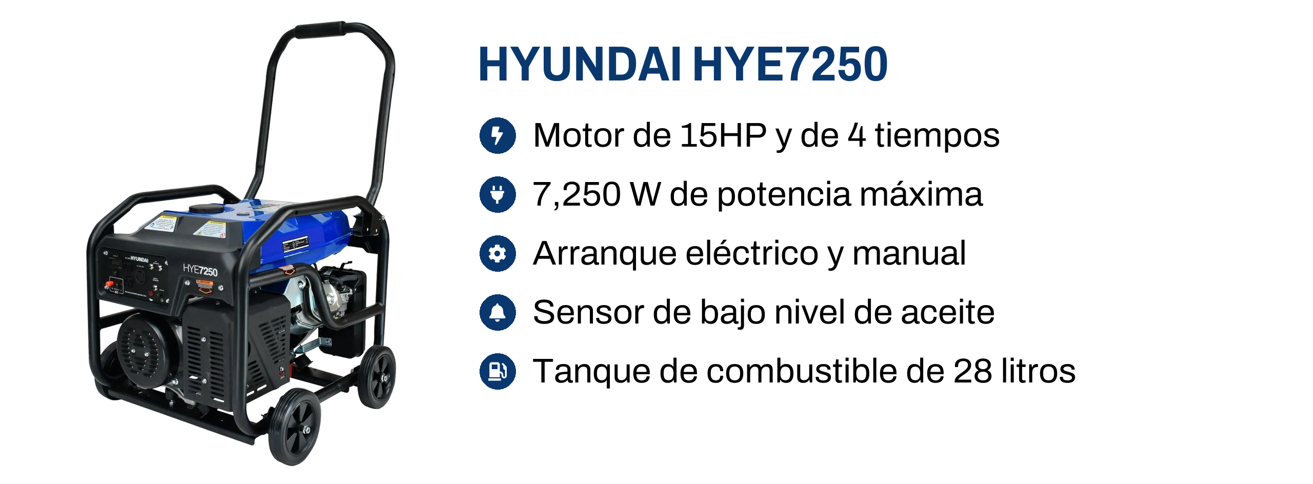 Generador Hyundai HYE7250