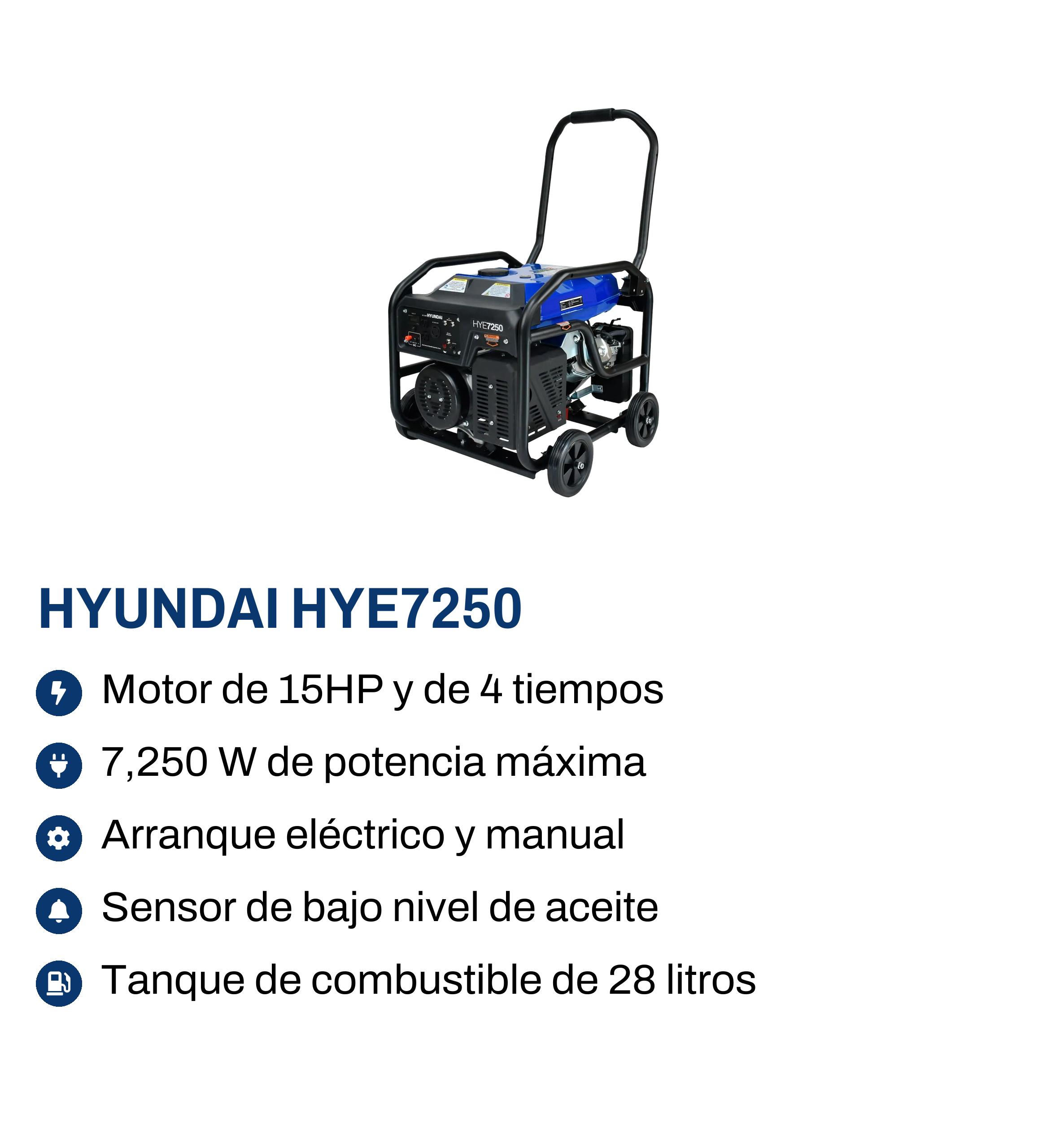 Generador Hyundai HYE7250