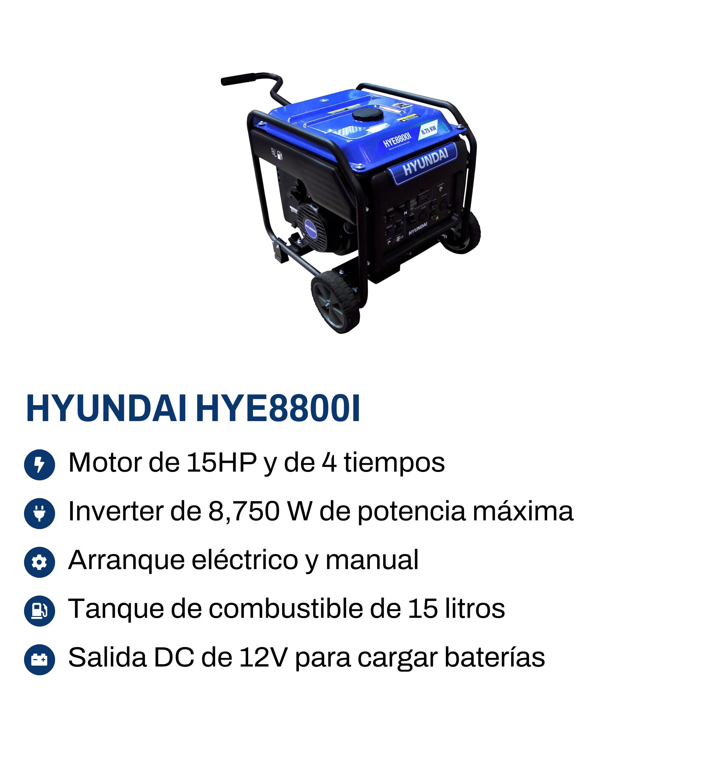 Generador inverter Hyundai HYE8800I